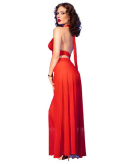 CHILIROSE – CR  4857 SET TOP Y PANTALONES ROJO TALLA S