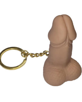 DIABLO PICANTE - PORTACHIAVI FISCHIO A FORMA DI PENE COLOR CARNE