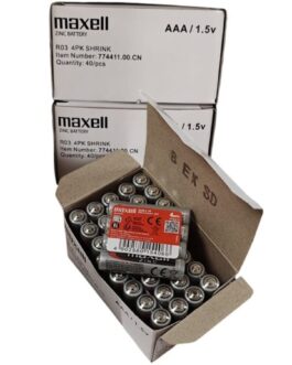 MAXELL – BATTERIA SALINA MANGANESO AAA R03 RETRATTILE*4