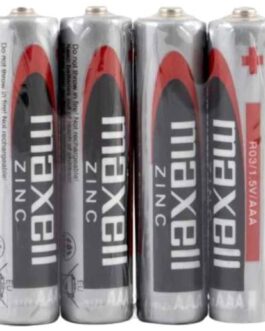 MAXELL – BATTERIA SALINA MANGANESO AAA R03 RETRATTILE*4