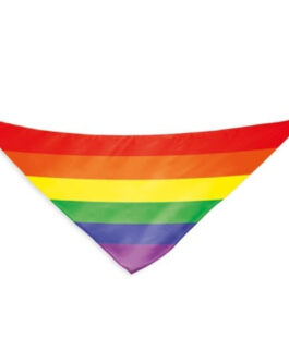 PRIDE – SCIARPA TRIANGOLARE IN COTONE CON BANDIERA ARCOBALENO