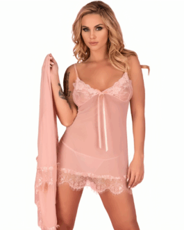 LIVCO CORSETTI FASHION – HYEONA 1710 BABYDOLL + TANGA ROSA S