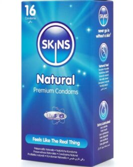 SKINS – PRESERVATIVI NATURALI PREMIUM CONFEZIONE DA 16