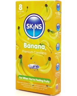 SKINS – PRESERVATIVI BANANA PREMIUM CONFEZIONE DA 8