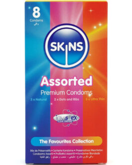 SKINS – CONFEZIONE ASSORTITA DI 8 PRESERVATIVI PREMIUM