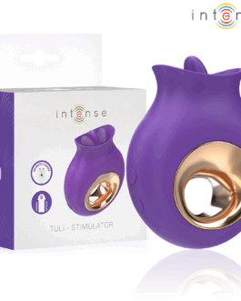 INTENSE - STIMOLATORE CLITORIDEO TULI 9 VIBRAZIONI E 9 OSCILLAZIONI VIOLA