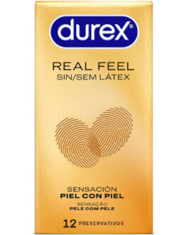 DUREX – PRESERVATIVI REAL FEEL SENZA LATTICE 12 UNITÀ