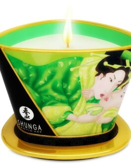 SHUNGA – MINI CARESS BY CANDELIGHT CANDELA DA MASSAGGIO T VERDE 170 ML