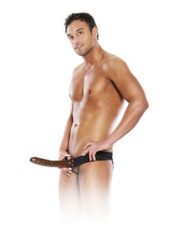 FETISH FANTASY SERIES – ARNÉS HUECO AJUSTABLE CHOCOLATE 22 CM