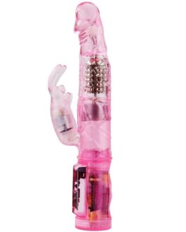 BAILE – MINI ROTATORE CONIGLIO ROSA CON SUPERSTIMOLATORE
