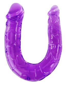 BAILE – DOPPIO DILDO IN JELLY FLESSIBILE LILLA