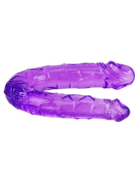 BAILE – DOPPIO DILDO IN JELLY FLESSIBILE LILLA