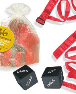 INEDIT – KIT BOLSA ORGANZA ATADURAS ROJO