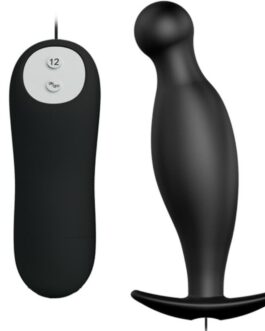 PRETTY LOVE – PLUG ANALE IN SILICONE 12 MODALIT DI VIBRAZIONE NERO