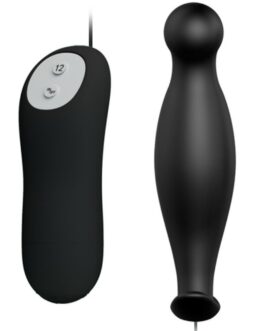 PRETTY LOVE – PLUG ANALE IN SILICONE 12 MODALIT DI VIBRAZIONE NERO