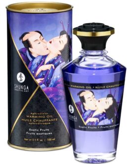 SHUNGA – OLIO DA MASSAGGIO EFFETTO CALORE SAPORE DI FRUTTA ESOTICA 100 ML