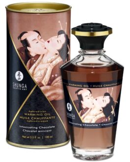 SHUNGA – OLIO DA MASSAGGIO CON EFFETTO CALORE GUSTO INTENSO DI CIOCCOLATO 100 ML