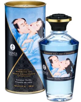 SHUNGA – OLIO DA MASSAGGIO EFFETTO CALORE AL GUSTO DI COCCO 100 ML