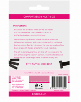 BYE-BRA – ADATTATORE PER REGGISENO APERTO SULLA SCHIENA NERO & BIANCO