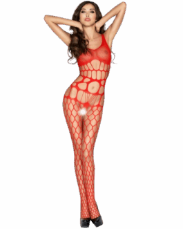 PASSION – WOMAN BS032 BODYSTOCKING ROSSO TAGLIA UNICA