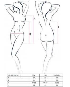 PASSION – WOMAN HELLEN VESTIDO Y TANGA TALLA L/XL