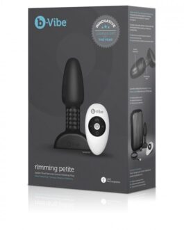 B-VIBE – RIMMING TELECOMANDO PLUG ANALE PETITE NERO