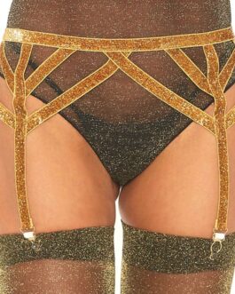 LEG AVENUE – CINTURINO ELASTICO IN LUREX TAGLIA UNICA