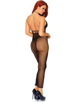 LEG AVENUE – ABITO HALTER A DOPPIA RETE SENZA SCHIENALE