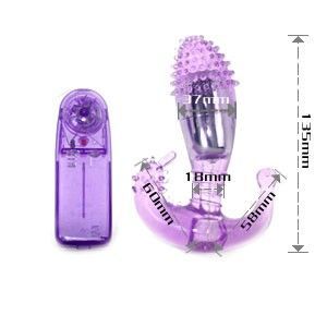 BAILE – STIMOLATORE VAGINALE E ANALE LILLA CON VIBRAZIONE