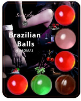 SECRETPLAY – BRASILLIAN BALLS LUBRIFICANTE HOT BALLS 6 UNITÀ
