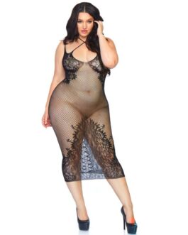 LEG AVENUE – ABITO CON DOPPIA CINTURINA 1X-2X