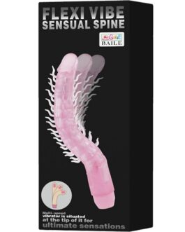 BAILE – DILDO VIBRANTE FLESSIBILE SENSUAL SPINE FLEXI VIBE LILLA 23.5 CM