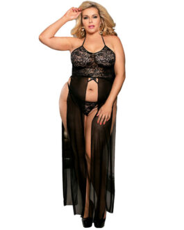 SUBBLIME – QUEEN PLUS SET TOP E PERIZOMA NERO
