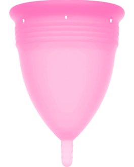 STERCUP – COPPA MESTRUALE IN SILICONE FDA ROSA – TAGLIA L