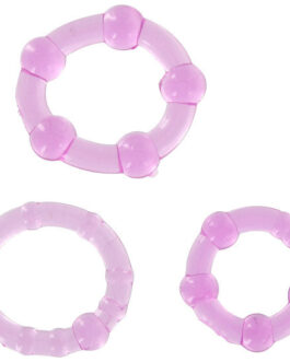 SEVEN CREATIONS – SET DI TRE ANELLI PER PENE LILLA