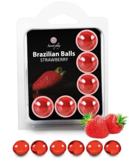 SECRETPLAY – SET 6 PALLINE BRASILIANE FRAGOLA