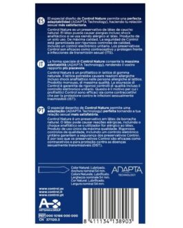 CONTROL – PRESERVATIVI ADAPTA NATURE 12 UNITÀ