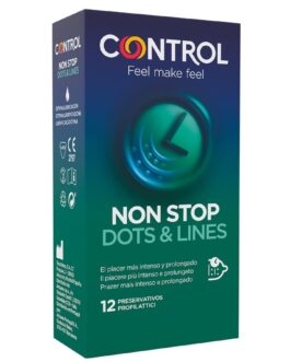 CONTROL – NONSTOP DOTS AND LINES CONDOMS 12 UNITS