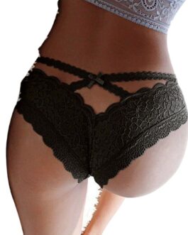 QUEEN LINGERIE – SLIP IN PIZZO FLOREALE S/M
