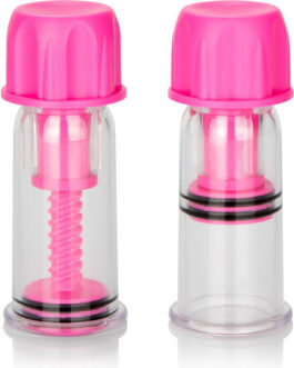 CALEXOTICS – VACCUM TWIST PINK NIPPLE SUCTION CUP