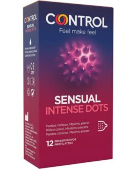 CONTROL – PRESERVATIVI SPIKE CON PUNTE CONICHE 12 UNITÀ