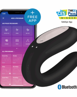SATISFYER – DOUBLE JOY CON APP MORADO