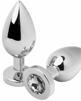 METAL HARD – PLUG ANALE DIAMOND TRASPARENTE MEDIO 7.62CM