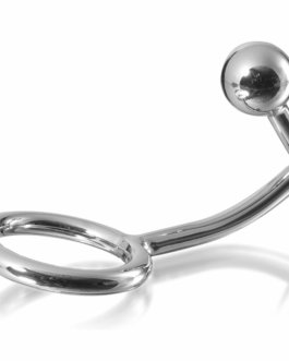 METAL HARD – ANELLO COCK RING CON GANCIO INTRUDER ANALE 45MM