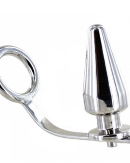 METAL HARD - ANELLO IN ACCIAIO DURO CON TAPPO ANALE 45 X 45 MM