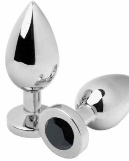 METAL HARD – PLUG ANALE DIAMOND NERO MEDIO 7.62CM