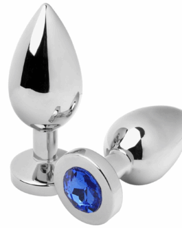 METAL HARD – PLUG ANALE DIAMOND BLUE MEDIO 7.62CM