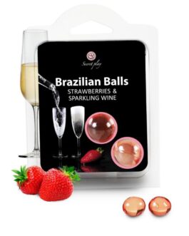 SECRETPLAY – SET DI PALLINE BRASILIANE FRAGOLA E CHAMPAGNE