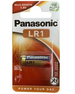 PANASONIC – BATTERIA ALCALINA LR1 1.5V BLISTER 1 UNITÀ