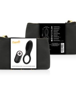 COQUETTE CHIC DESIRE – COCK RING TELECOMANDO RICARICABILE NERO/ORO